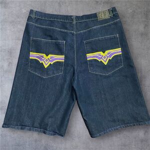 Corked Jeans Vintage Y2K Baggy Skater Embroidered Jorts Denim Shorts Men's 46